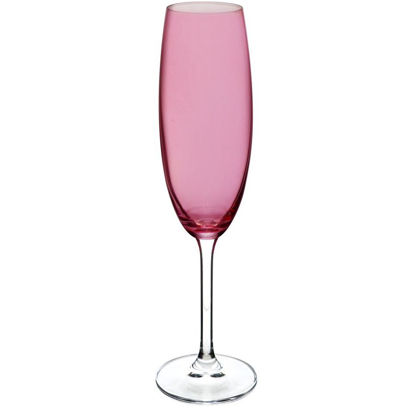 jogo de taças full fit 6 peças para champanhe bohemia 220ml violeta 58336