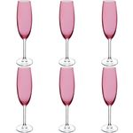 jogo de taças full fit 6 peças para champanhe bohemia 220ml violeta 58336