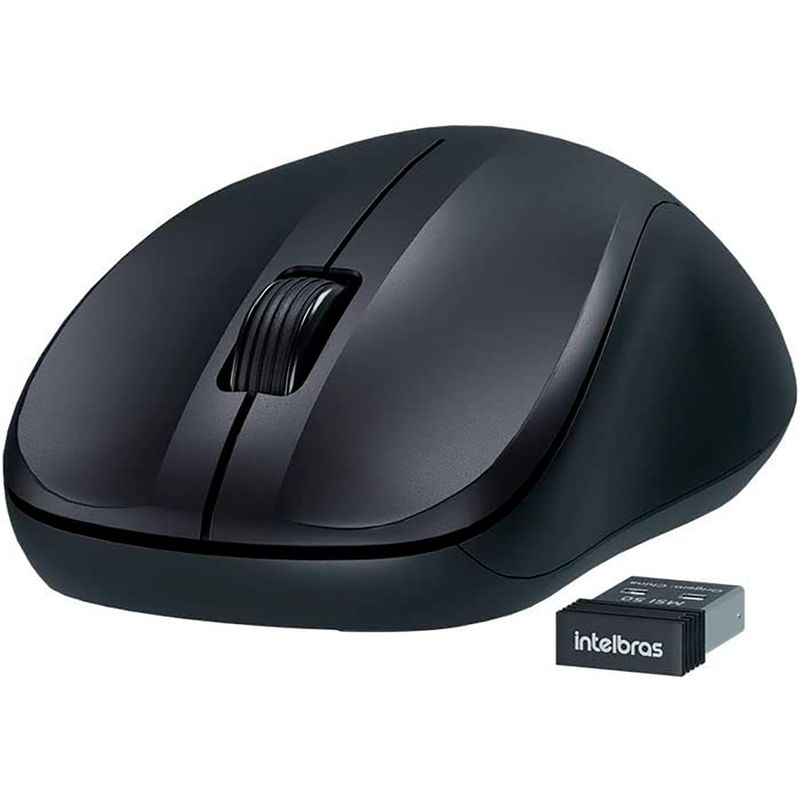 teclado e mouse intelbras sem fio preto csi50 4294200