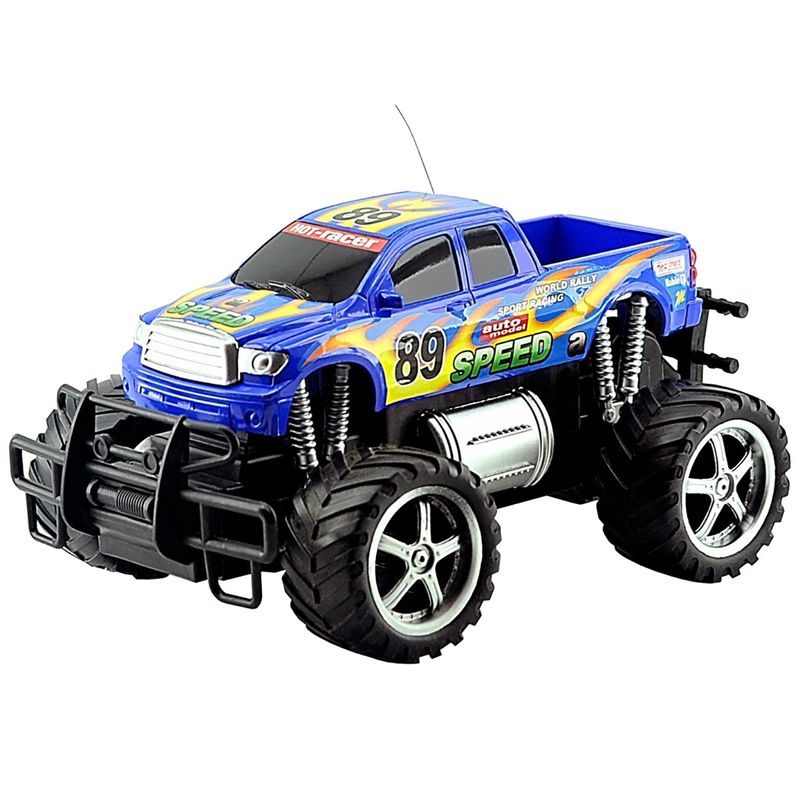 carrinho de brinquedo controle remoto cks 7 funções pick-up azul 13830a-c