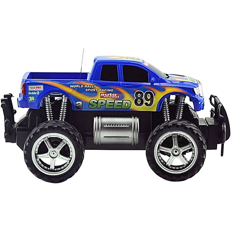 carrinho de brinquedo controle remoto cks 7 funções pick-up azul 13830a-c