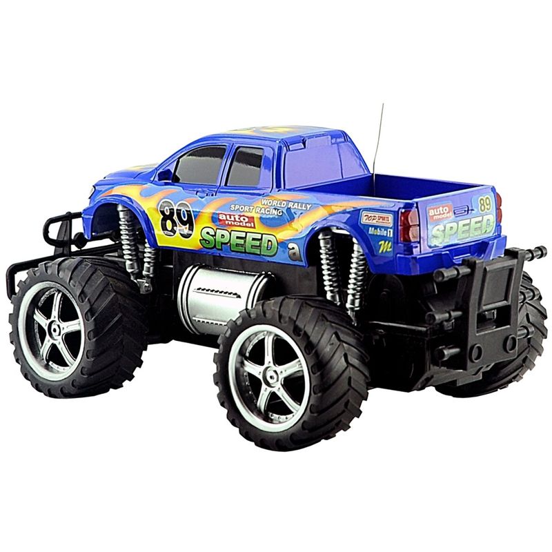 carrinho de brinquedo controle remoto cks 7 funções pick-up azul 13830a-c