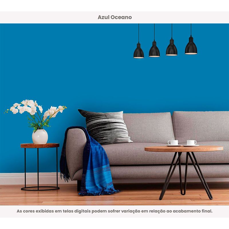 tinta acrílica hidrotintas econômica fosca 3l demais azul oceano (mp)