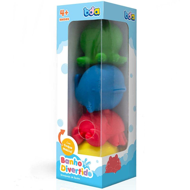 brinquedo de banho bda banho divertido bichinhos 2697
