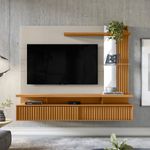 painel home para tv até 60" linea maragogi nature e off white