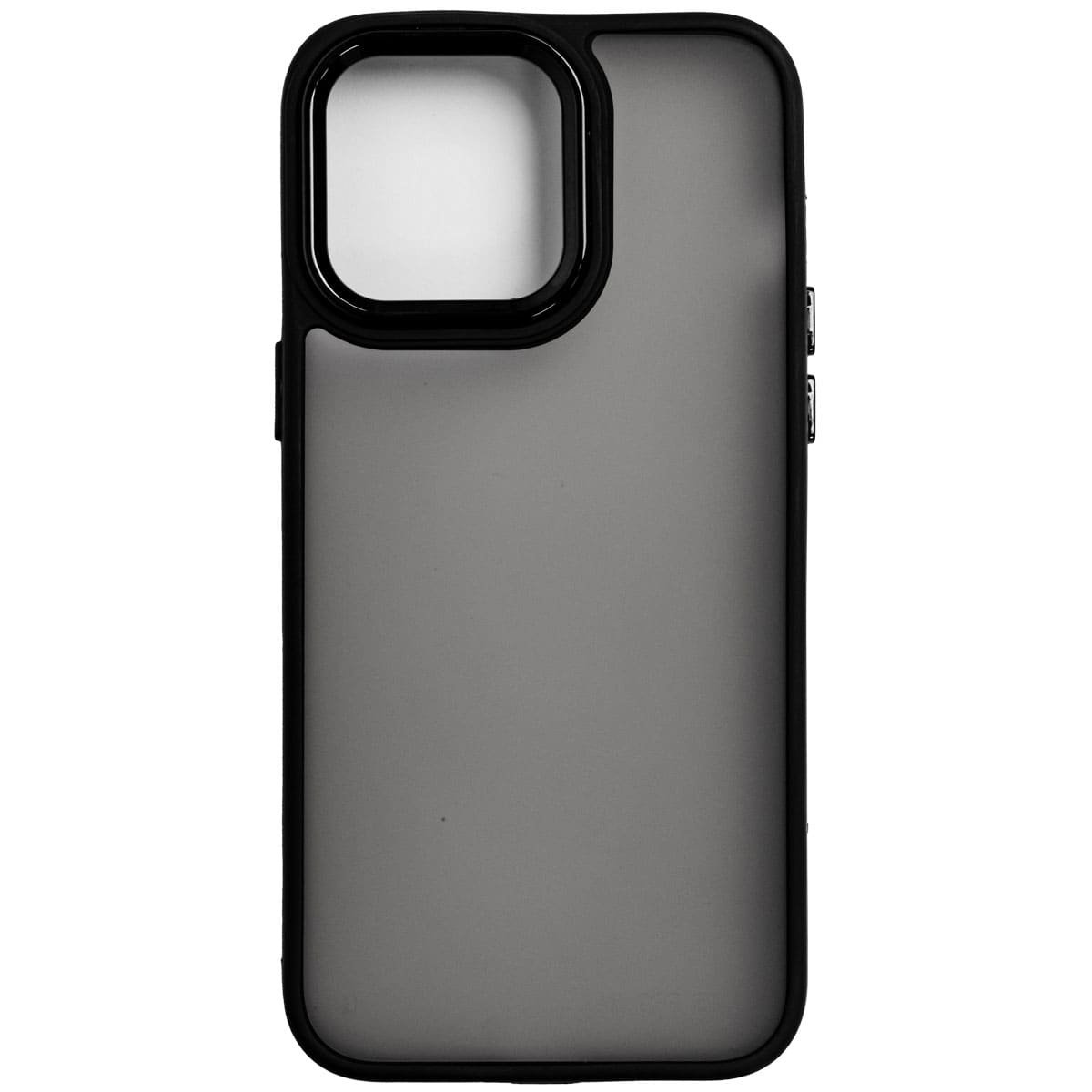 Capinha de Celular IPhone 15 Pro Max Space Preto Transparente Fosco (MP)