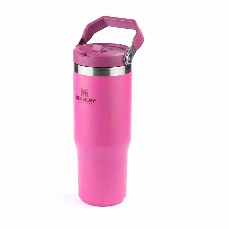 garrafa térmica stanley tumbler flip straw azalea 887ml rosa 8128 (mp)