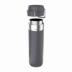 garrafa térmica stanley quick flip charcoal 710ml cinza 8032 (mp)