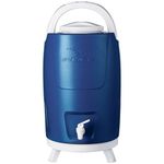 botijão térmico 12 litros invicta azul e branco 8712-11201