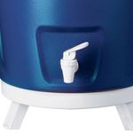 botijão térmico 12 litros invicta azul e branco 8712-11201