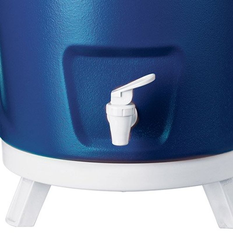botijão térmico 12 litros invicta azul e branco 8712-11201
