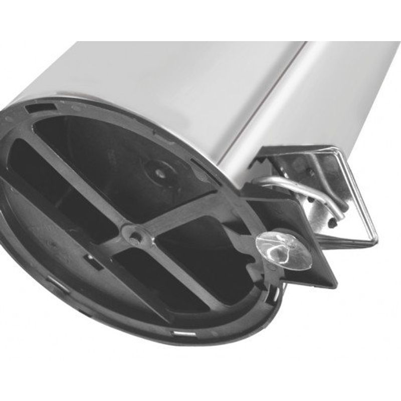 lixeira 20 litros tramontina com pedal e alça para transporte 94538/120 inox