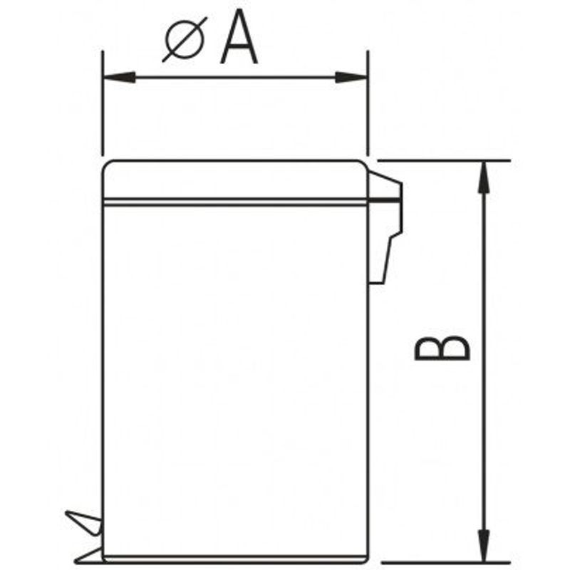 lixeira 20 litros tramontina com pedal e alça para transporte 94538/120 inox