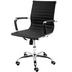 cadeira para escritório latcor giratório aço preto h3004b-bla