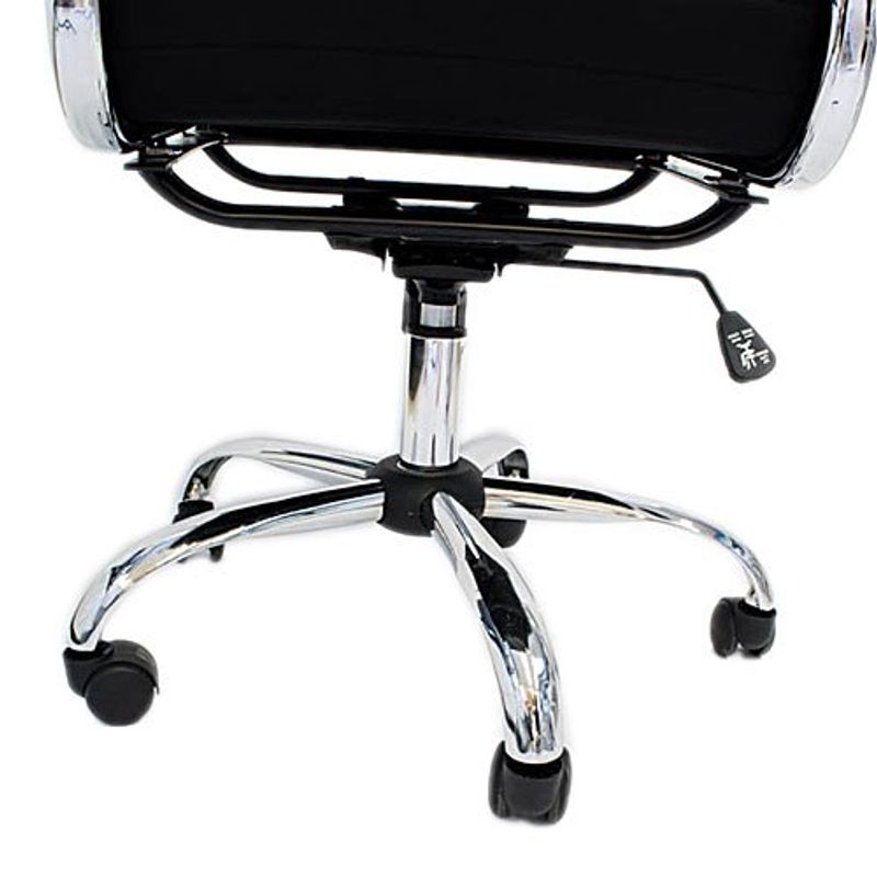 cadeira para escritório latcor giratório aço preto h3004b-bla