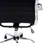 cadeira para escritório latcor giratório aço preto h3004b-bla