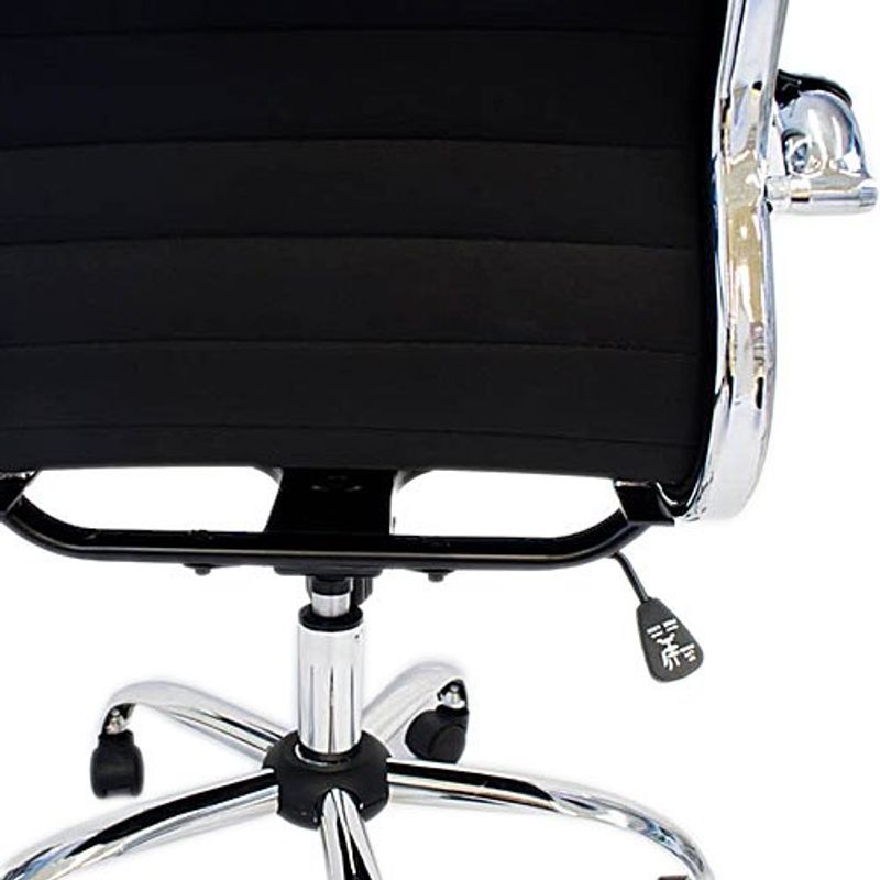cadeira para escritório latcor giratório aço preto h3004b-bla