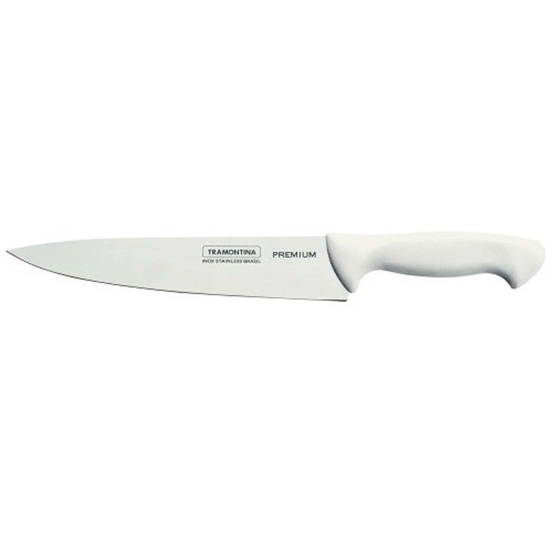 faca para carne tramontina 6 premium 24472/186 lâmina de aço inox branca