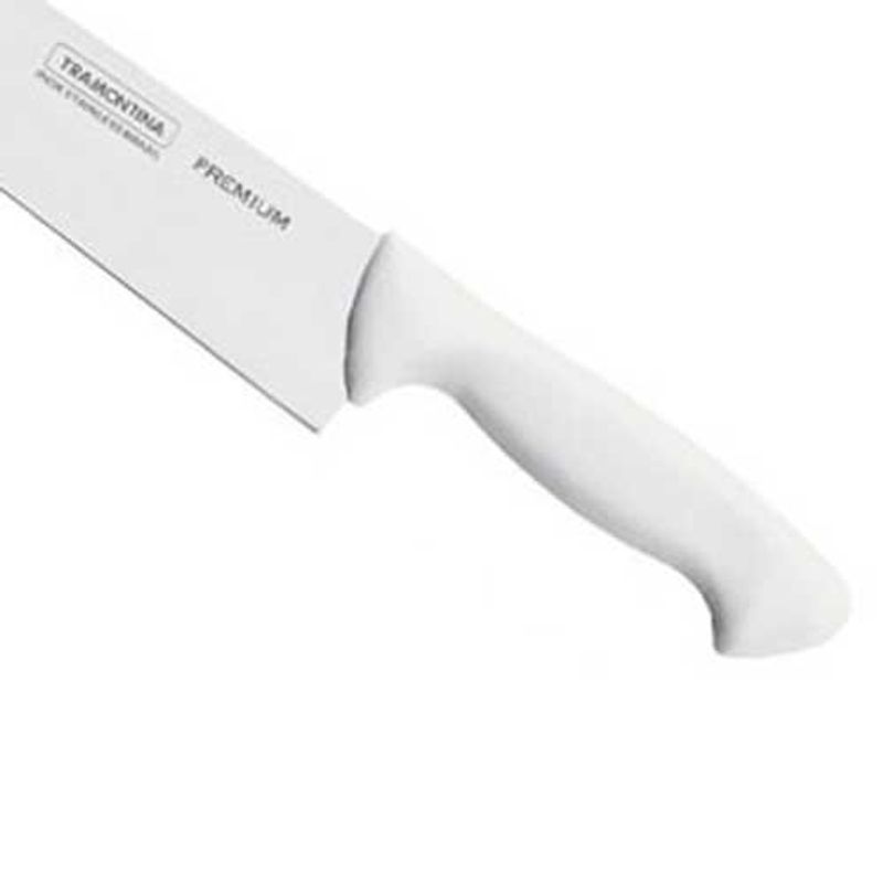 faca para carne tramontina 7 premium lâmina de aço inox branca
