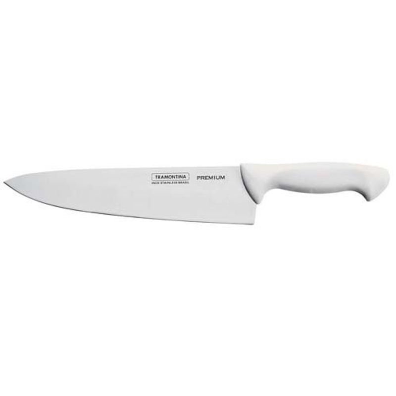 faca para carne tramontina 10 premium 24476/180 lâmina de aço inox branca
