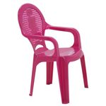 cadeira infantil tramontina catty 92264/060 plástico rosa