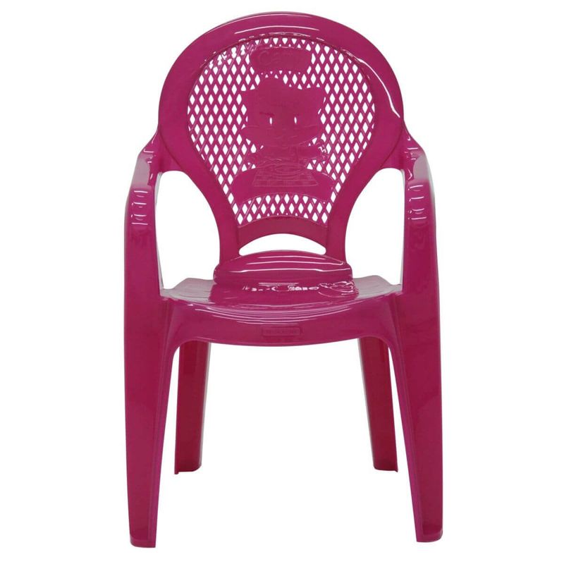 cadeira infantil tramontina catty 92264/060 plástico rosa