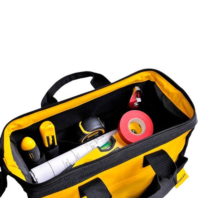 bolsa para ferramentas 12” stanley preto e amarelo - stst511214