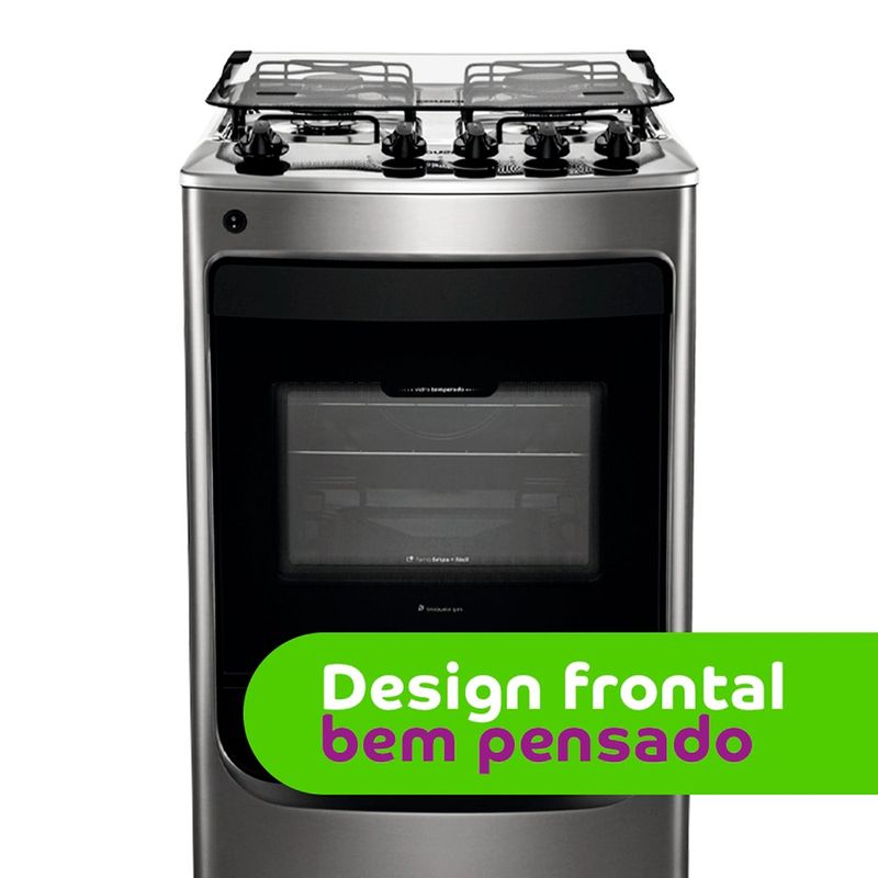 fogão 4 bocas consul automático bivolt inox cfo4nar