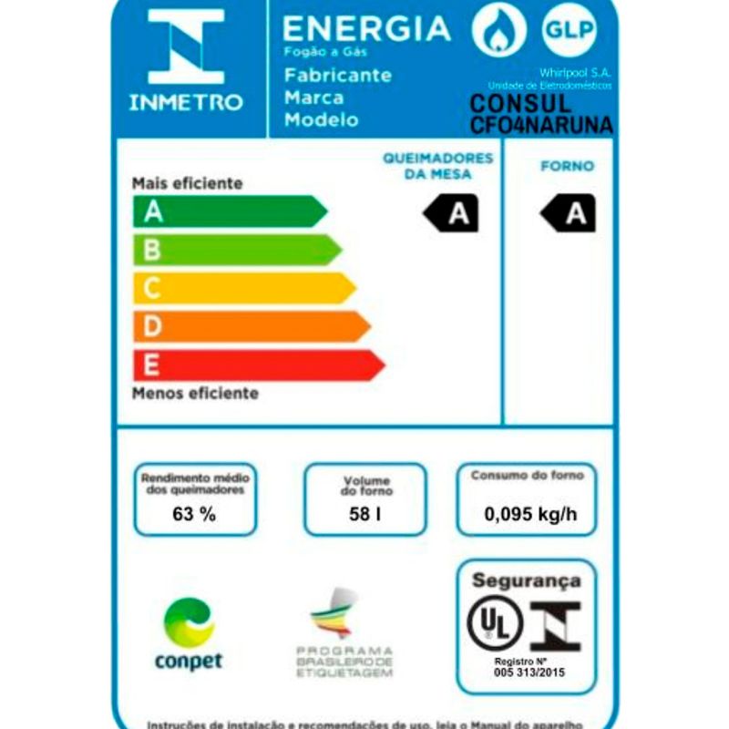 fogão 4 bocas consul automático bivolt inox cfo4nar