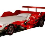 cama infantil gelius fórmula 1 mdf vermelho