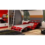 cama infantil gelius fórmula 1 mdf vermelho
