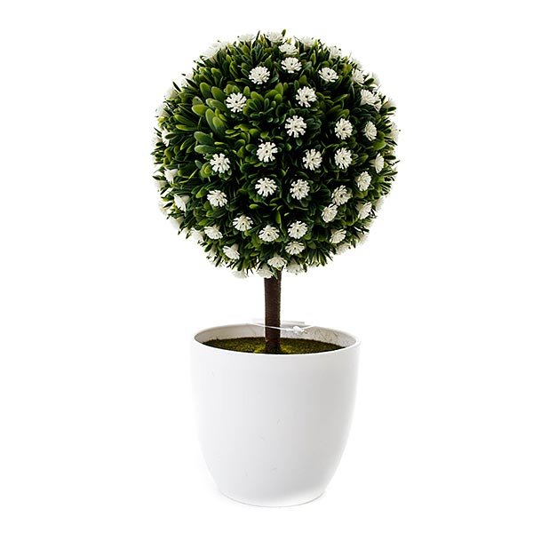 Planta Artificial Latcor, De Plástico, Branco E Verde - BX-47266/Y20-01