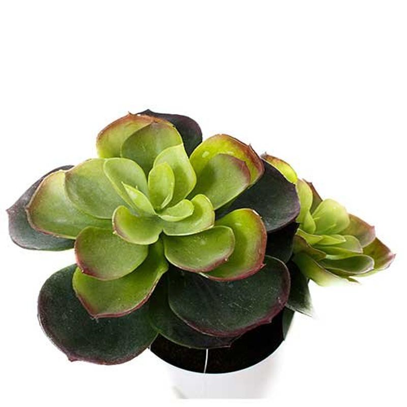 planta artificial com vaso latcor, de plástico, branco e verde - bx-47562/y25-01