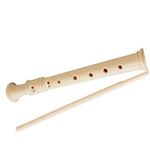 flauta doce soprano germânica trc57g didática bege