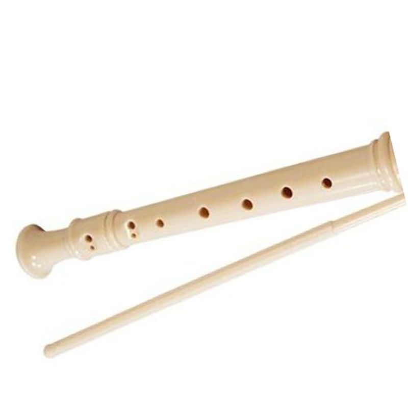 flauta doce soprano germânica trc57g didática bege