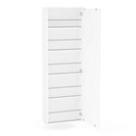 sapateira de parede politorno 1 porta itajaí com espelho branco 221082