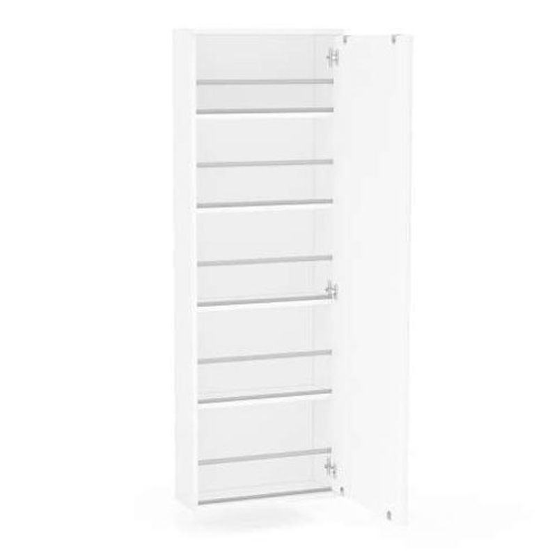 sapateira de parede politorno 1 porta itajaí com espelho branco 221082