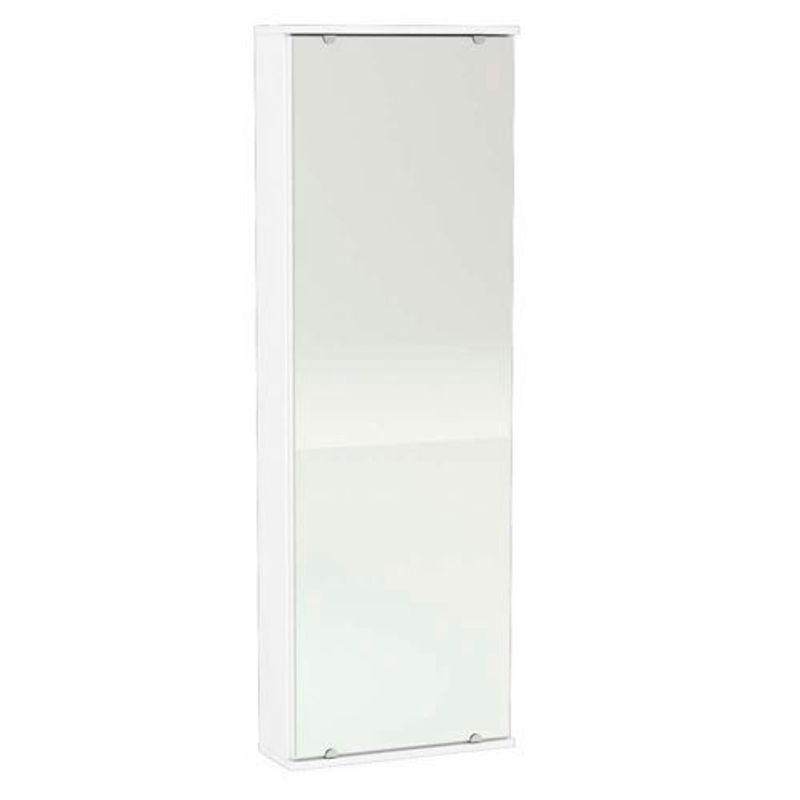 sapateira de parede politorno 1 porta itajaí com espelho branco 221082