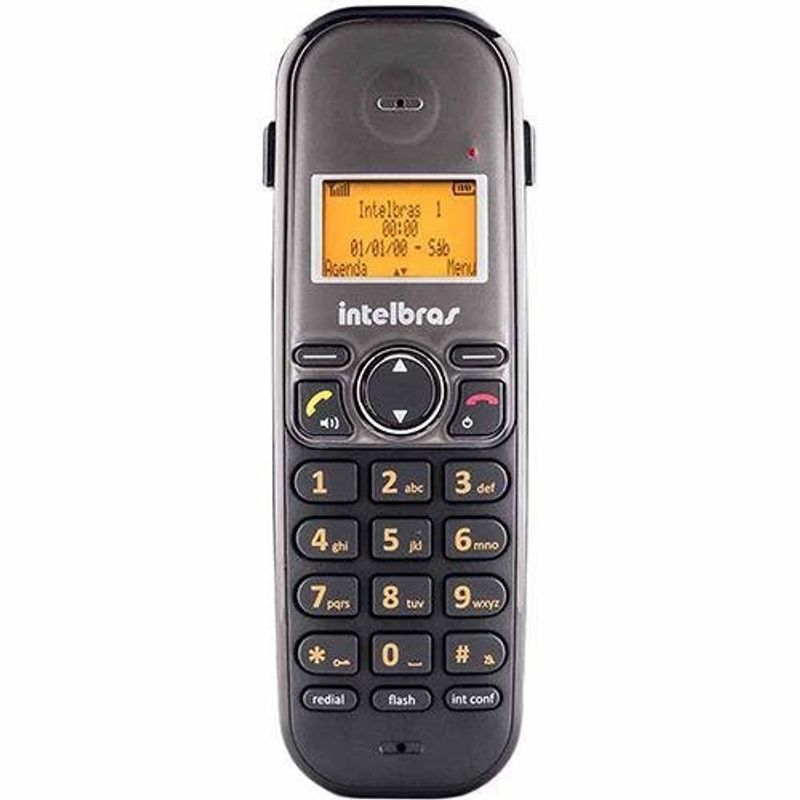 telefone sem fio intelbras ts 5150 viva-voz preto