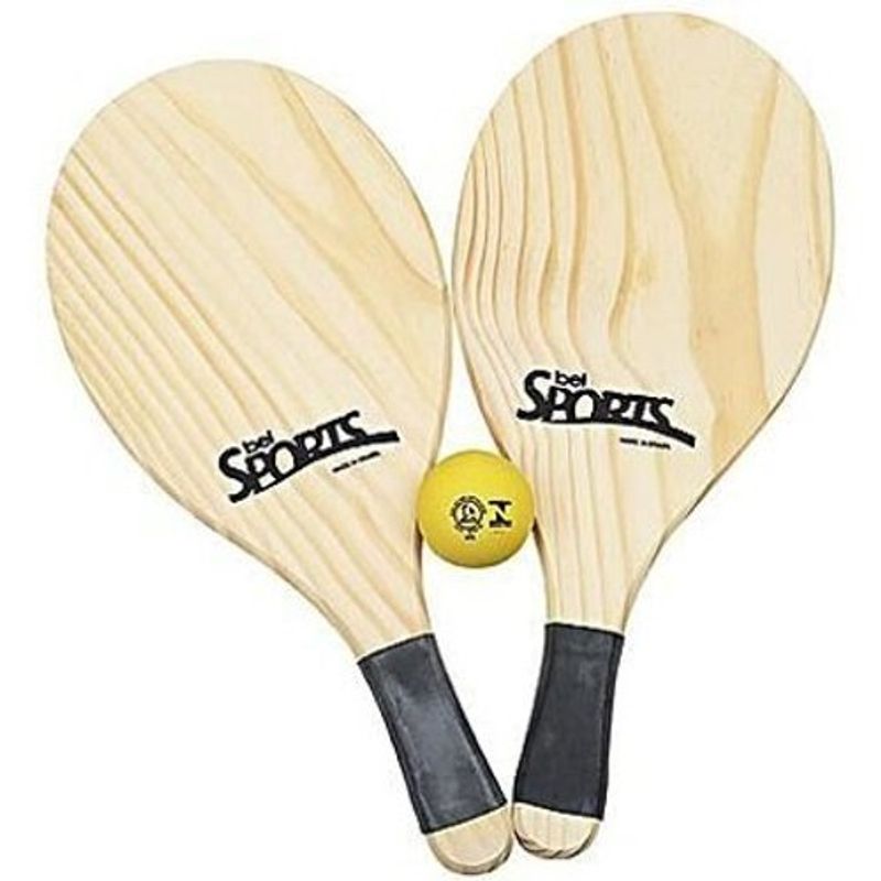 kit tênis de praia belfix 2 raquetes e 1 bola - 481000