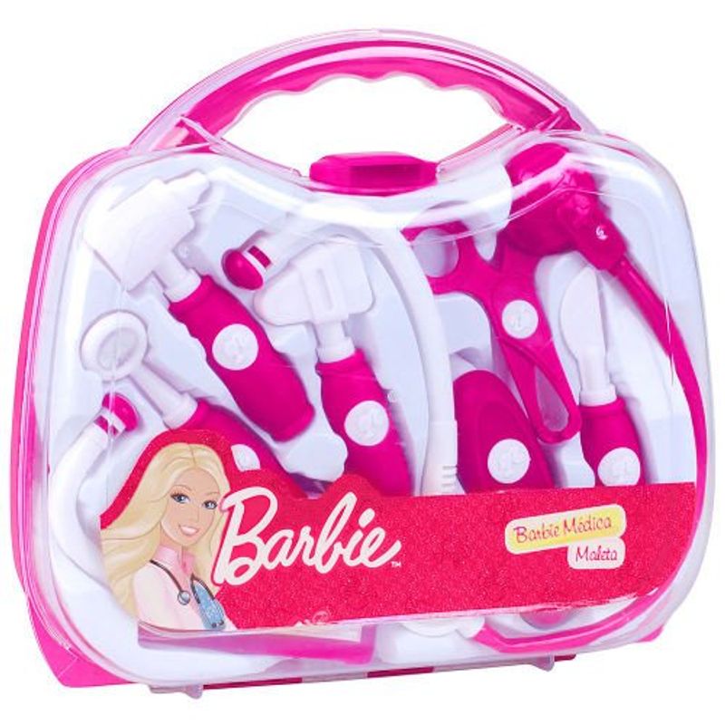 brinquedo barbie kit maleta médica fun 74966