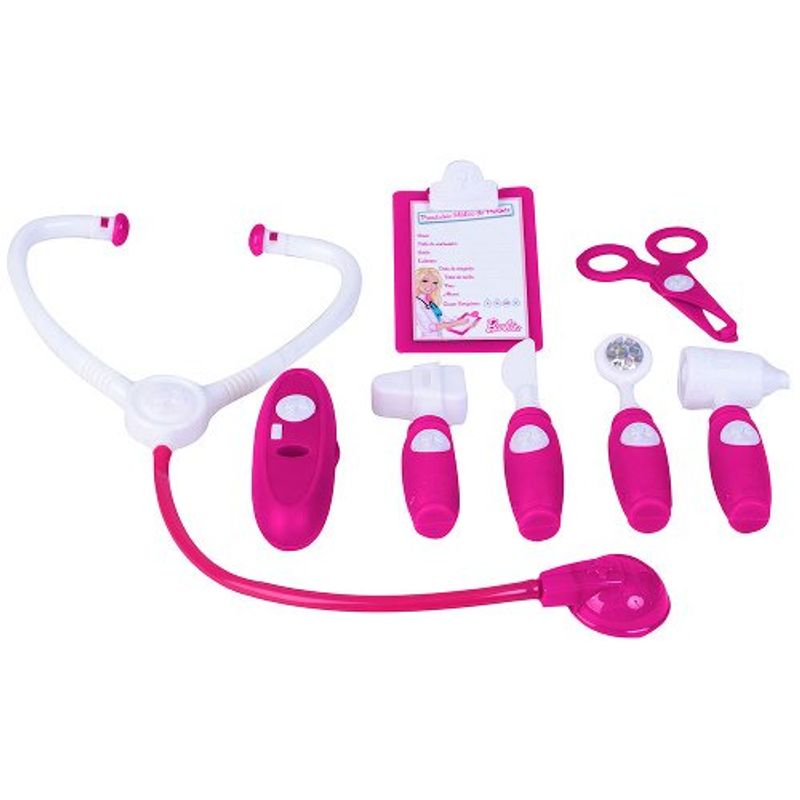 brinquedo barbie kit maleta médica fun 74966