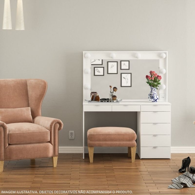 penteadeira camarim politorno las vegas branca