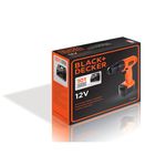 furadeira e parafusadeira sem fio black+decker 12v cd121k100