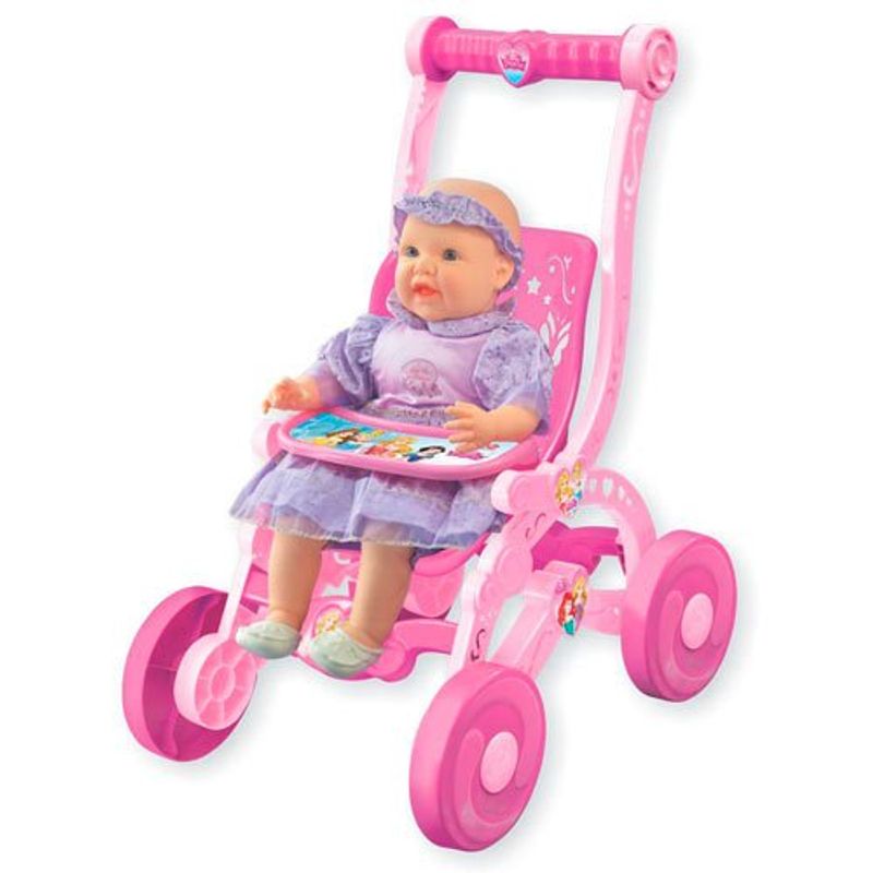 carrinho de boneca princesa líder 2390 plástico rosa
