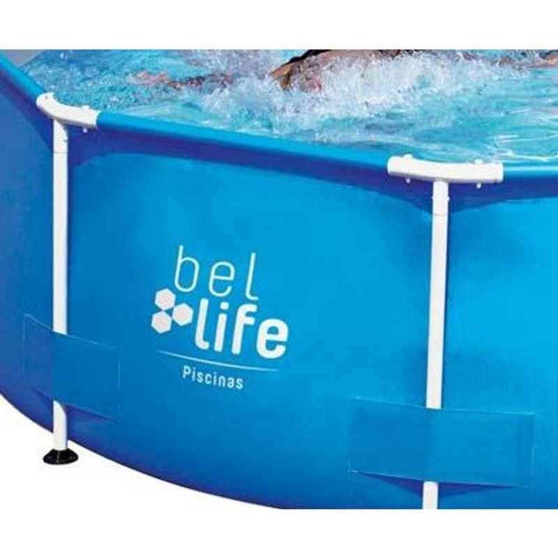 piscina montável 5.000 litros belfix azul 510000