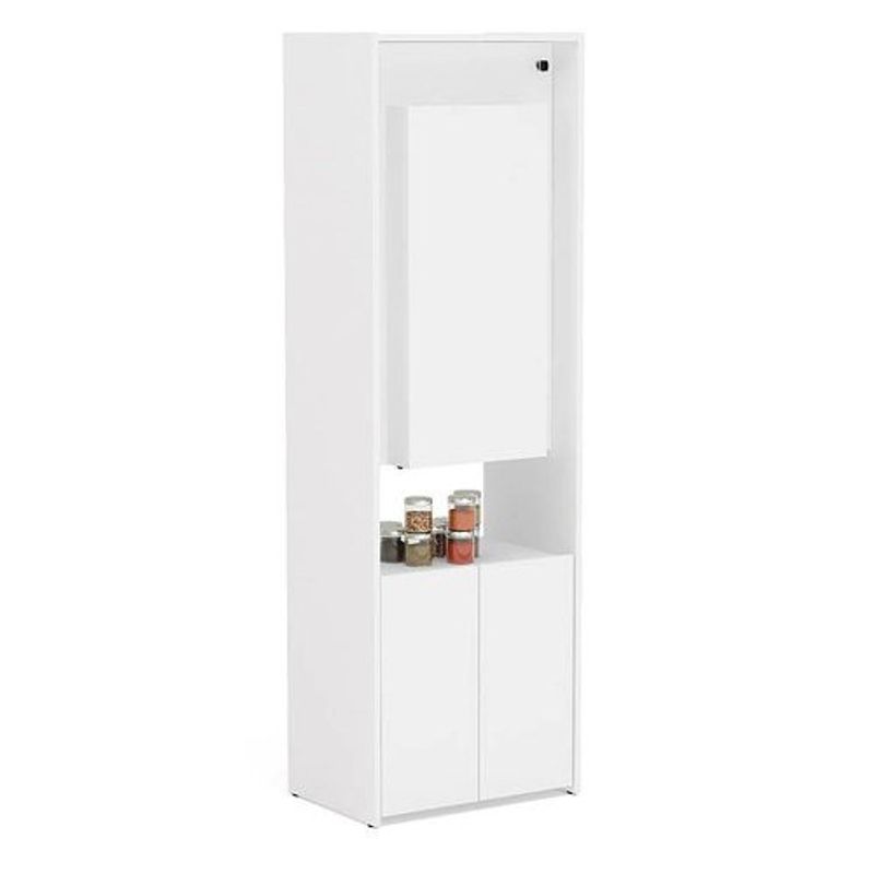 armário multiuso politorno goiás mdp branco 165x53x113cm