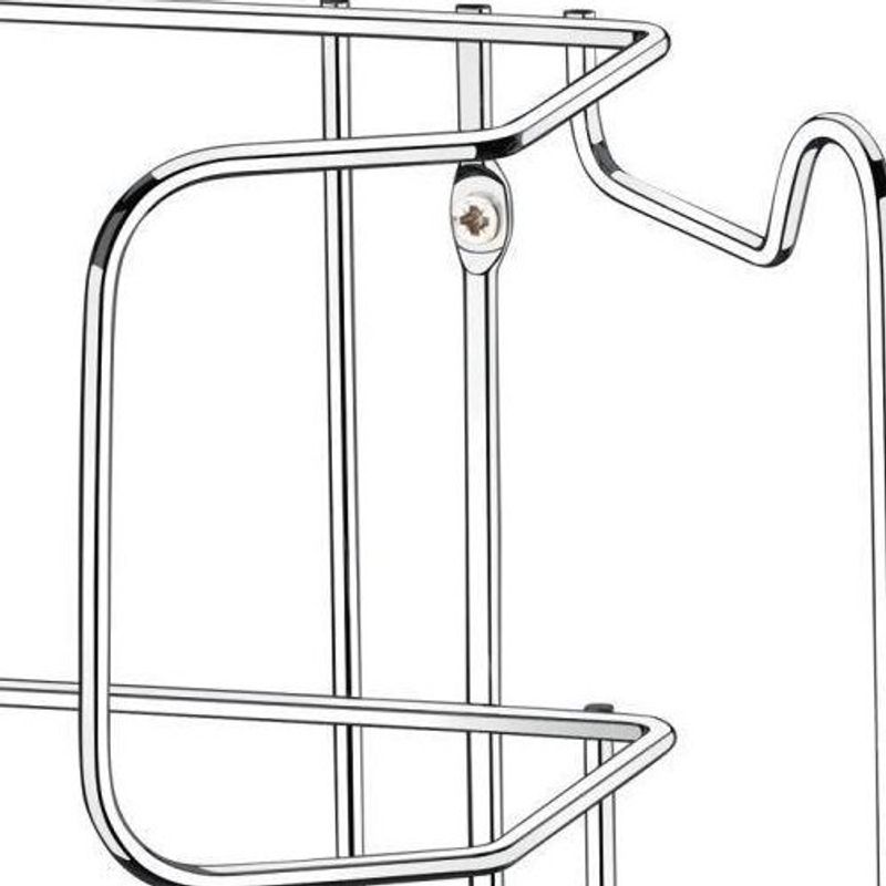 suporte de parede para tábua e ferro de passar roupa future aço inox