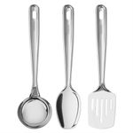 conjunto de utensílios para cozinha 3 peças tramontina extrata 66815/730 aço inox
