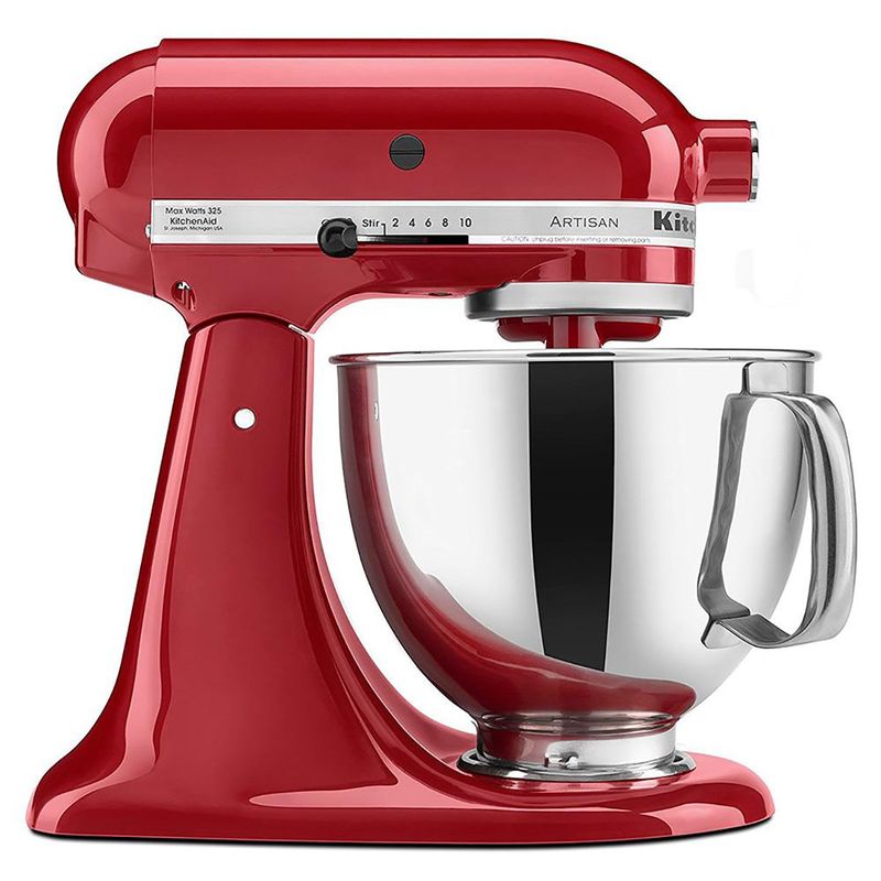 batedeira stand mixer kitchenaid 4,83 litros 110v vermelho kea33cvana